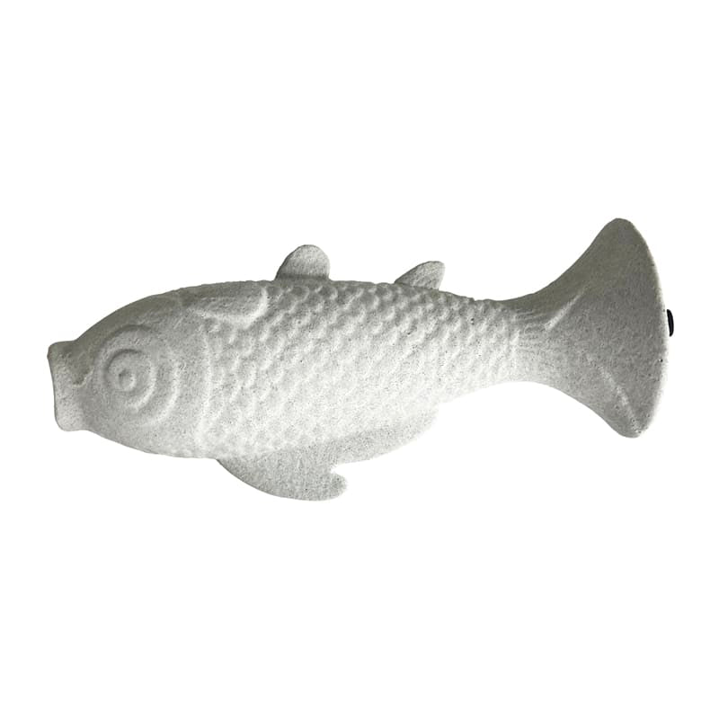 Contemporary White Fish Vase / Ornament 24cm - Image 3