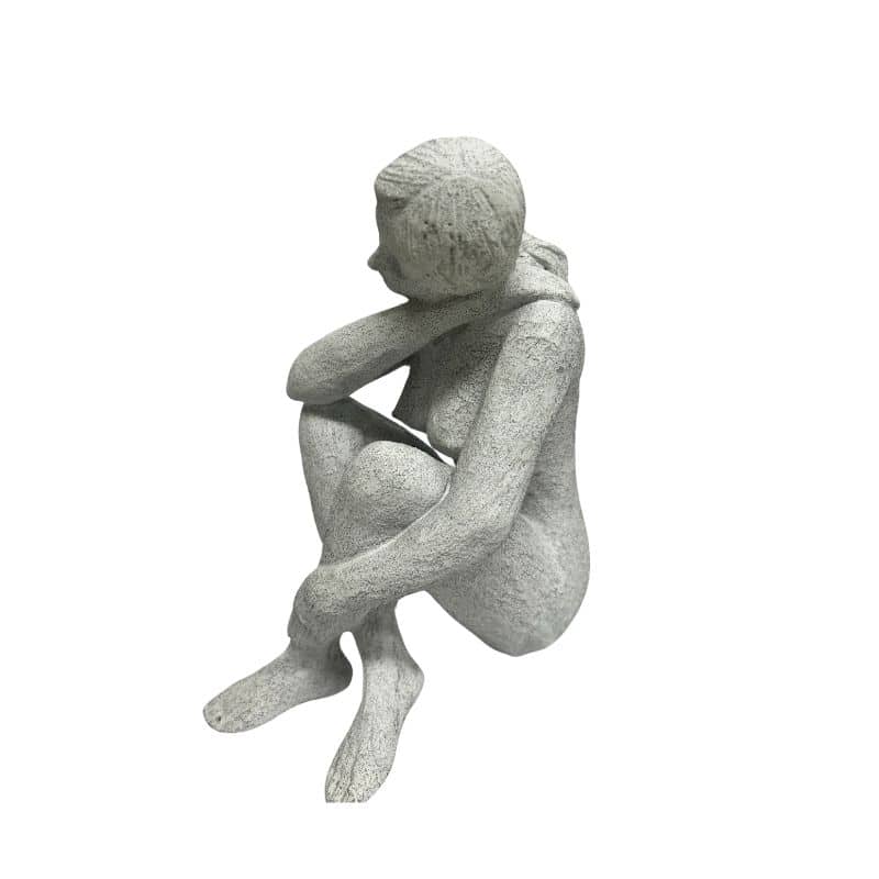 Lady Statue w Hand On Shoulder 21cm - Image 3