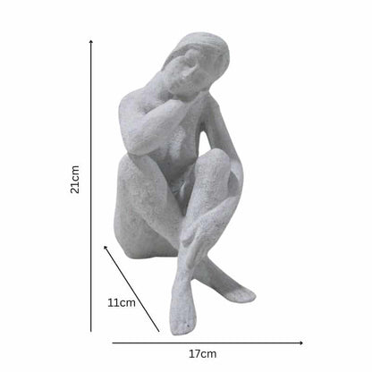 Lady Statue w Hand On Shoulder 21cm - Image 4
