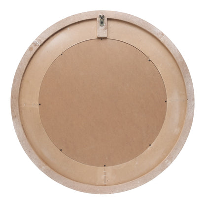 XL Carved Hamptons Style Round Mirror 70cm