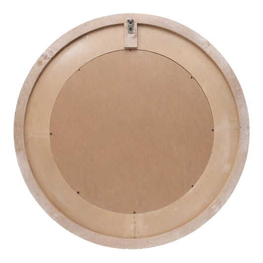 XL Carved Hamptons Style Round Mirror 70cm