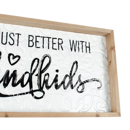 Pressed Metal Grandkids Wall Art 60cm - Image 3
