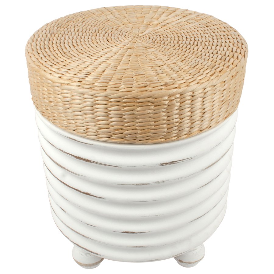 Hamptons Wave Stool / Side Table 40x45cm - Image 2