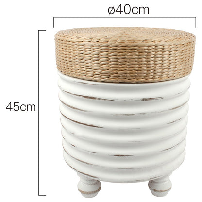 Hamptons Wave Stool / Side Table 40x45cm - Image 3