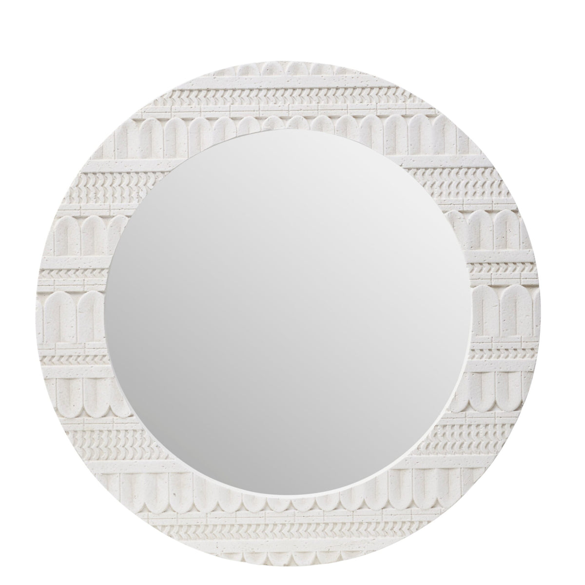 Round Layered Moulded Mirror 70cm