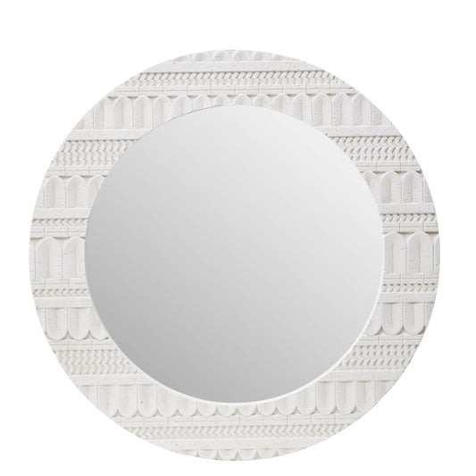 Round Layered Moulded Mirror 70cm