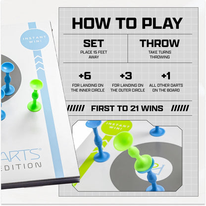 Vivere Popdarts Board Edition Set - Blue Green