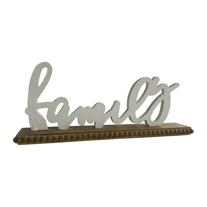 Family' On Wood Base 31cm - Image 2