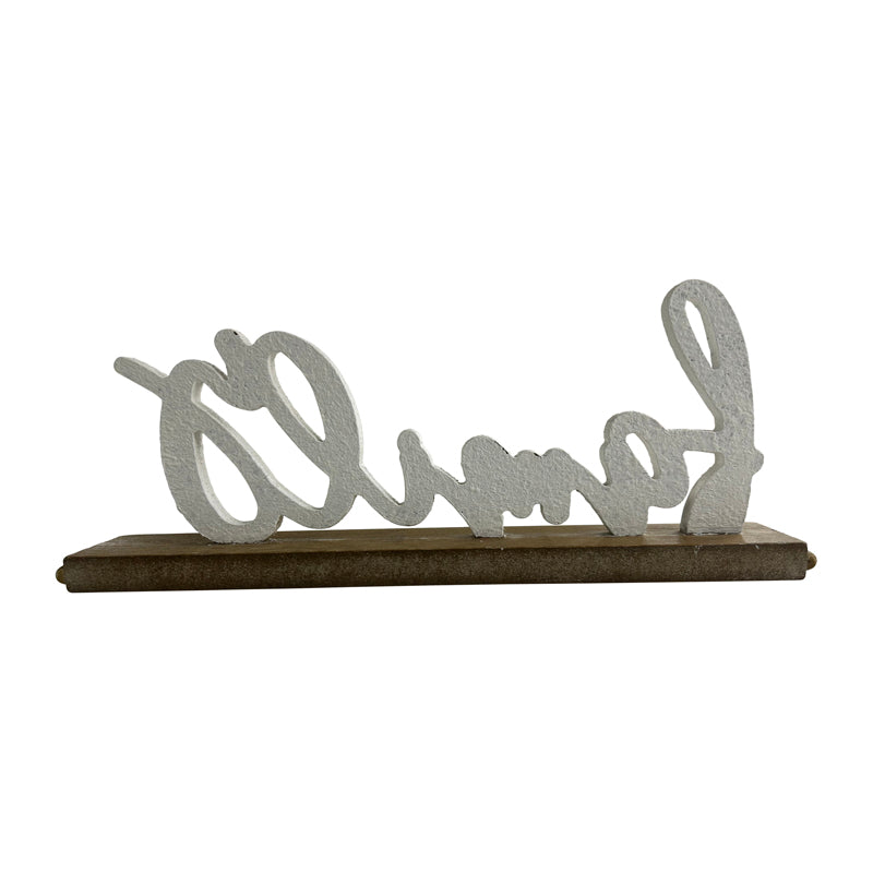 Family' On Wood Base 31cm - Image 3
