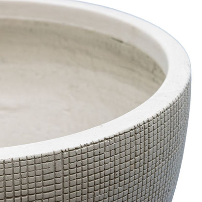 Set 2 Nested Subtle Textured Planter 37cm, 24cm - Image 4