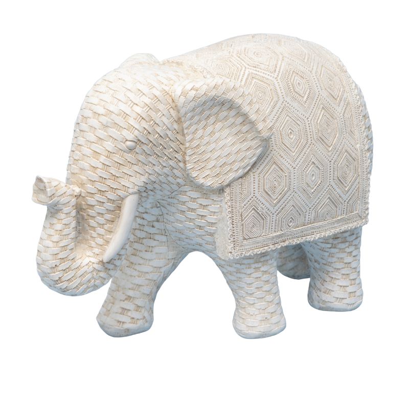 Woven Look Mum Elephant Ornament 22cm - Image 3