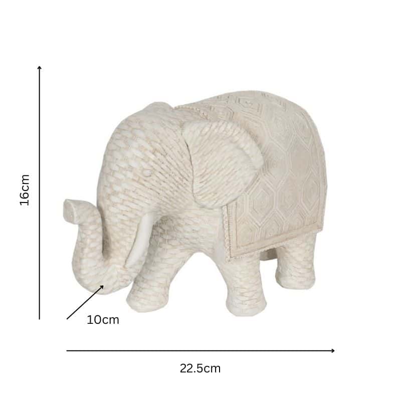 Woven Look Mum Elephant Ornament 22cm - Image 4