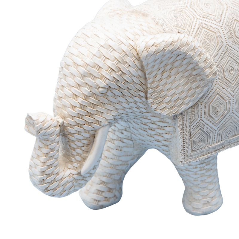 Woven Look Mum Elephant Ornament 22cm - Image 2