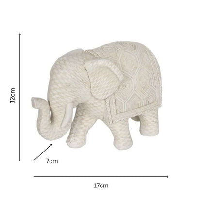 Woven Look  Elephant Ornament 17cm - Image 4