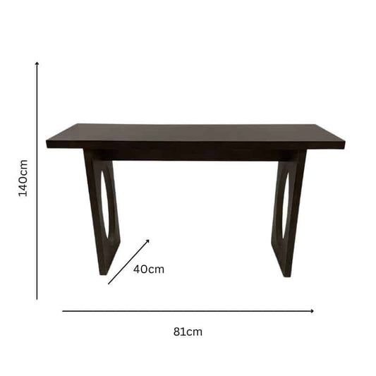 Console Table W Oval Cut-Out Legs 140cm - Image 2