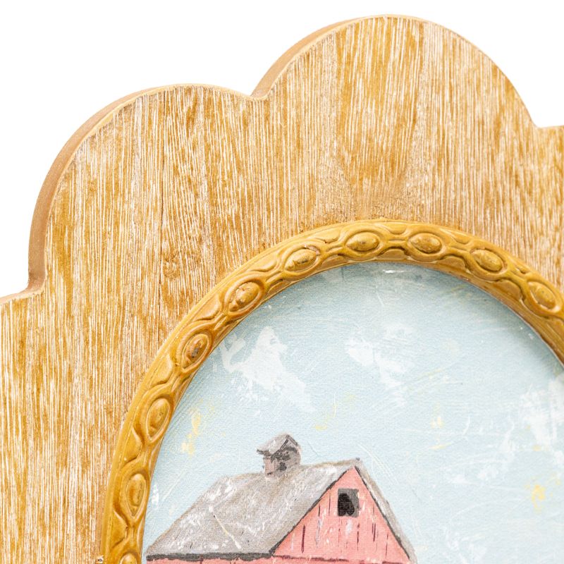 Smiling Sheep Framed Wall Art 39cm - Image 3