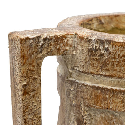 Aged Tribal Style Decorative Urn / Dried Flower Vase 46cm - Image 4
