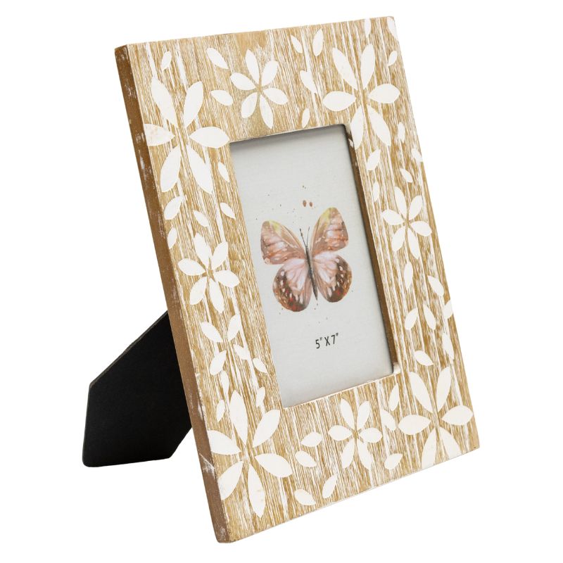 Flowers Design Photo Frame '5x7in' 29cm - Image 2