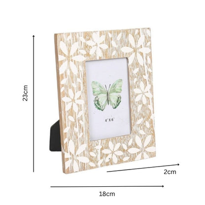 Flowers Design Photo Frame '4x6in' 23cm - Image 5
