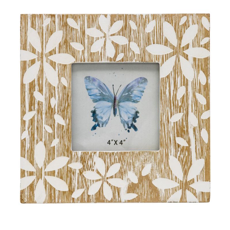 Flowers Design Photo Frame '4x4in' 18cm - Image 2