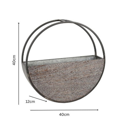Timber Elemental Wall Planter 40cm - Image 5