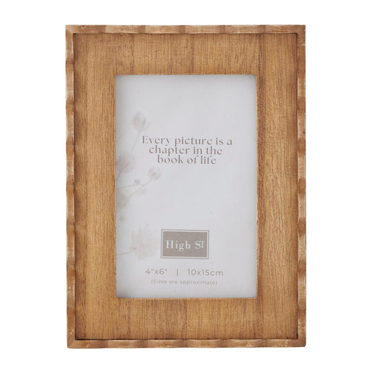 Belle Scolloped 4x6" Photoframe 15cm
