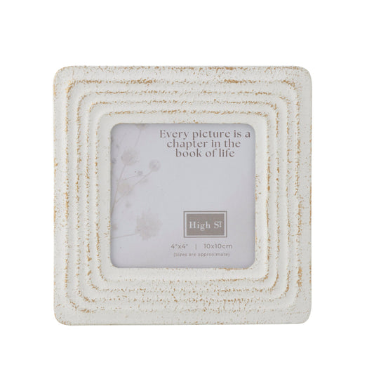 Willow Distressed 4x4" Photoframe 15cm