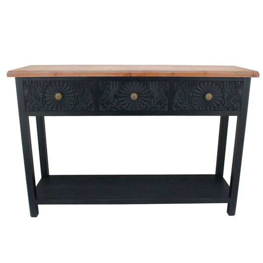 Palais Ornate Moulded 3-Drawer Console Table 120x81cm - Image 2