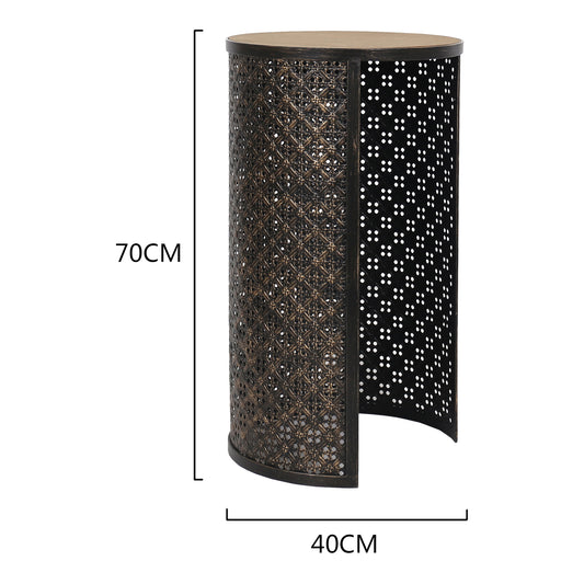 Set 2 Lustre Occasional Side Tables 70cm - Image 2