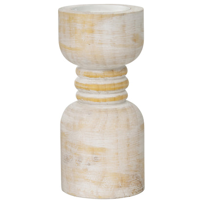 Contemporary Carved Loop Pillar Candleholder 25cm - Image 3