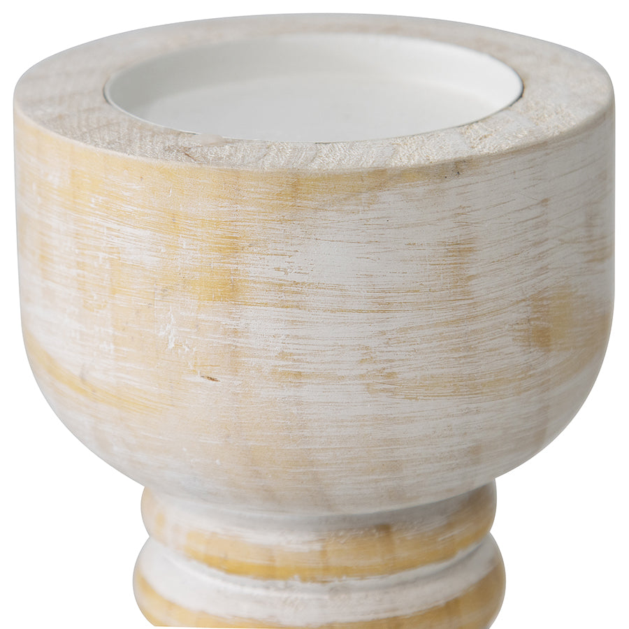 Contemporary Carved Loop Pillar Candleholder 25cm - Image 4