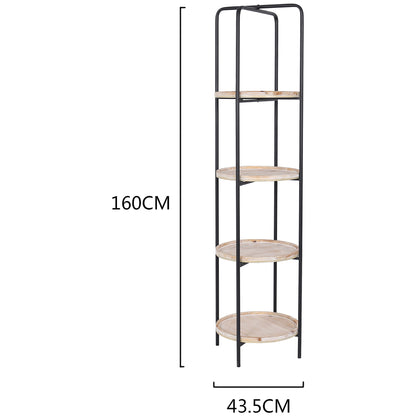 Emporium 4-Round Shelf Unit 44x160cm - Image 2