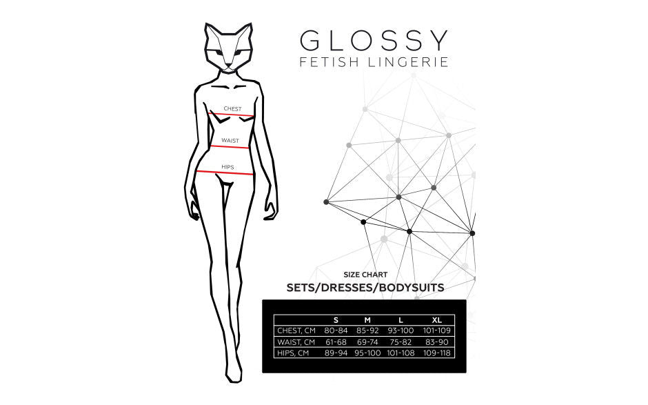 Glossy Miriam Set Wetlook Black