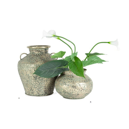 Hammered Squat Bowl Lip-Antique Gold 28x21cm - Image 3