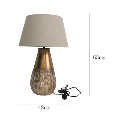 Lustre Gold Table Lamp 42x63cm - Image 2