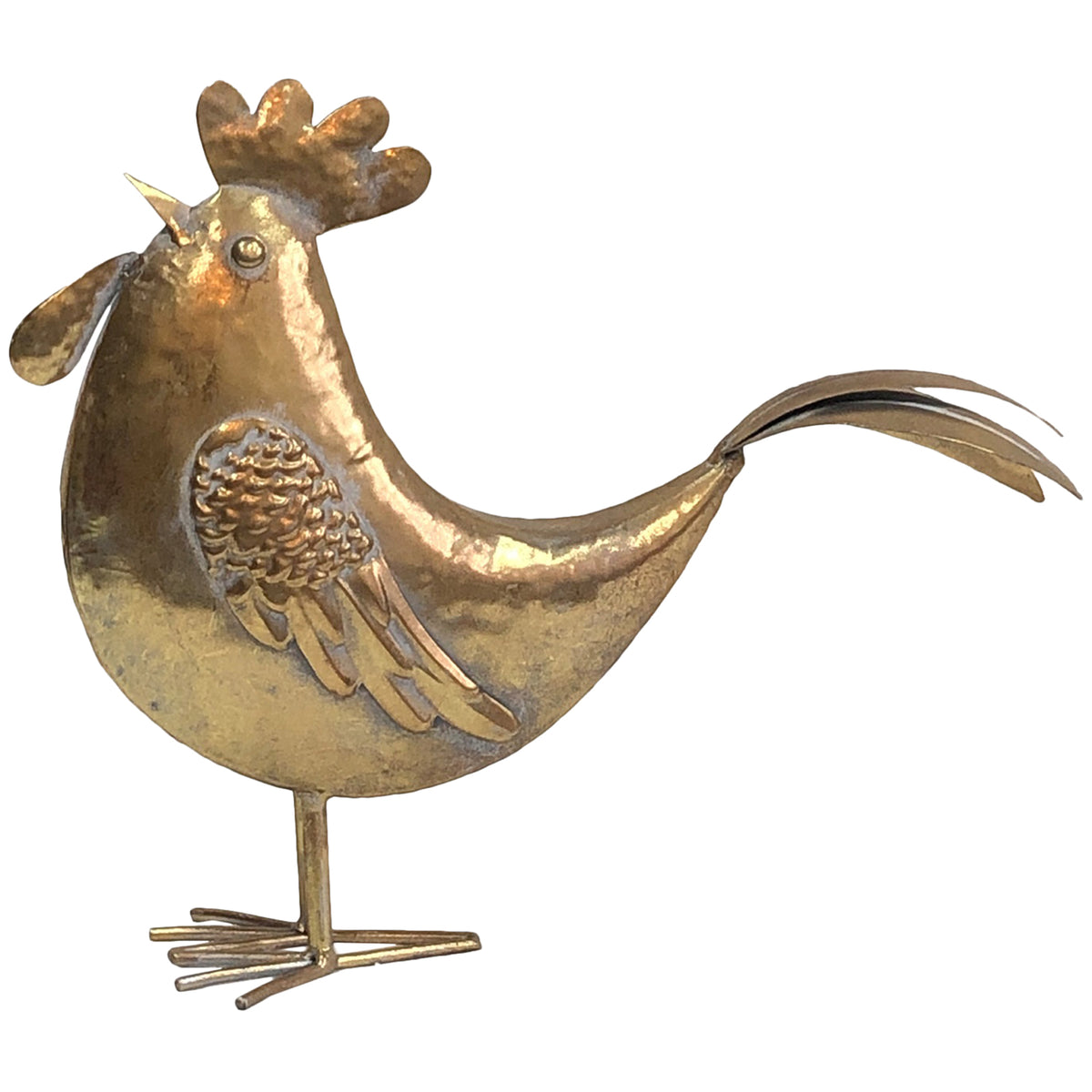 Lustre Gold Chook Long Tail 35x30cm - Image 2