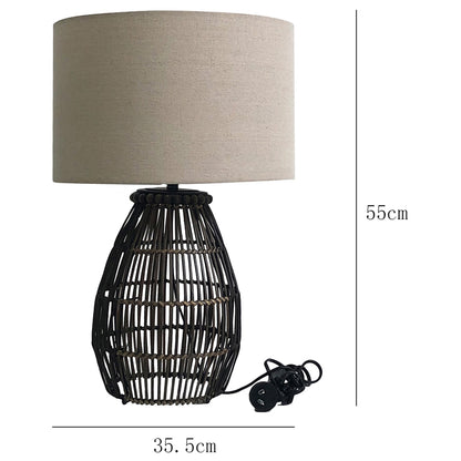 Emporium Rattan Table Lamp 35x55cm - Image 2
