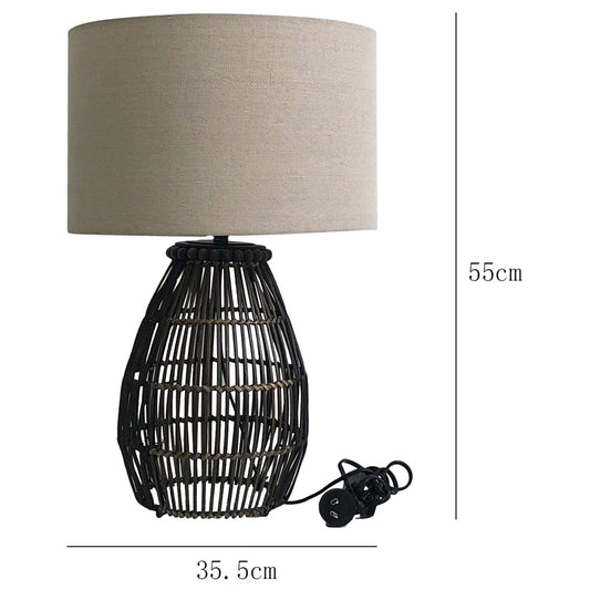Emporium Rattan Table Lamp 35x55cm - Image 2