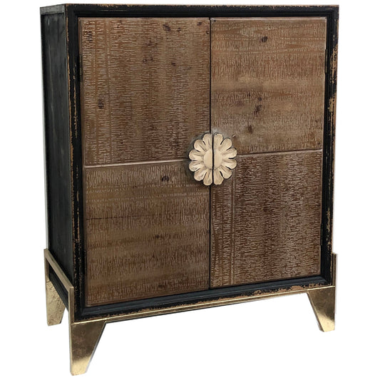 Palais Distressed Double-Door Cabinet 75x89cm