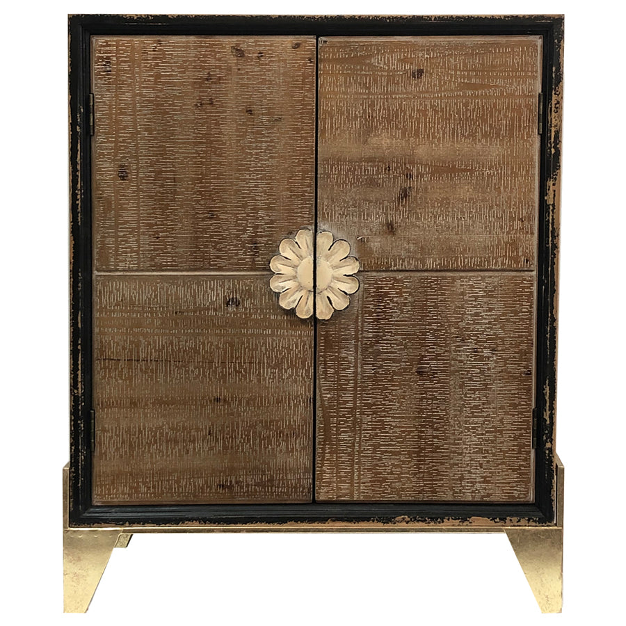 Palais Distressed Double-Door Cabinet 75x89cm - Image 2