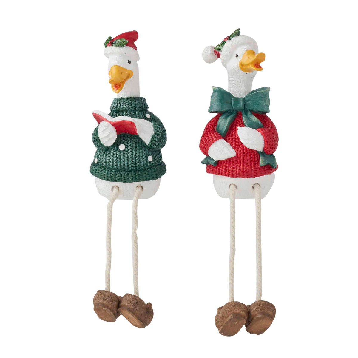 Christmas Duck Shelf Sitter 2 Asst