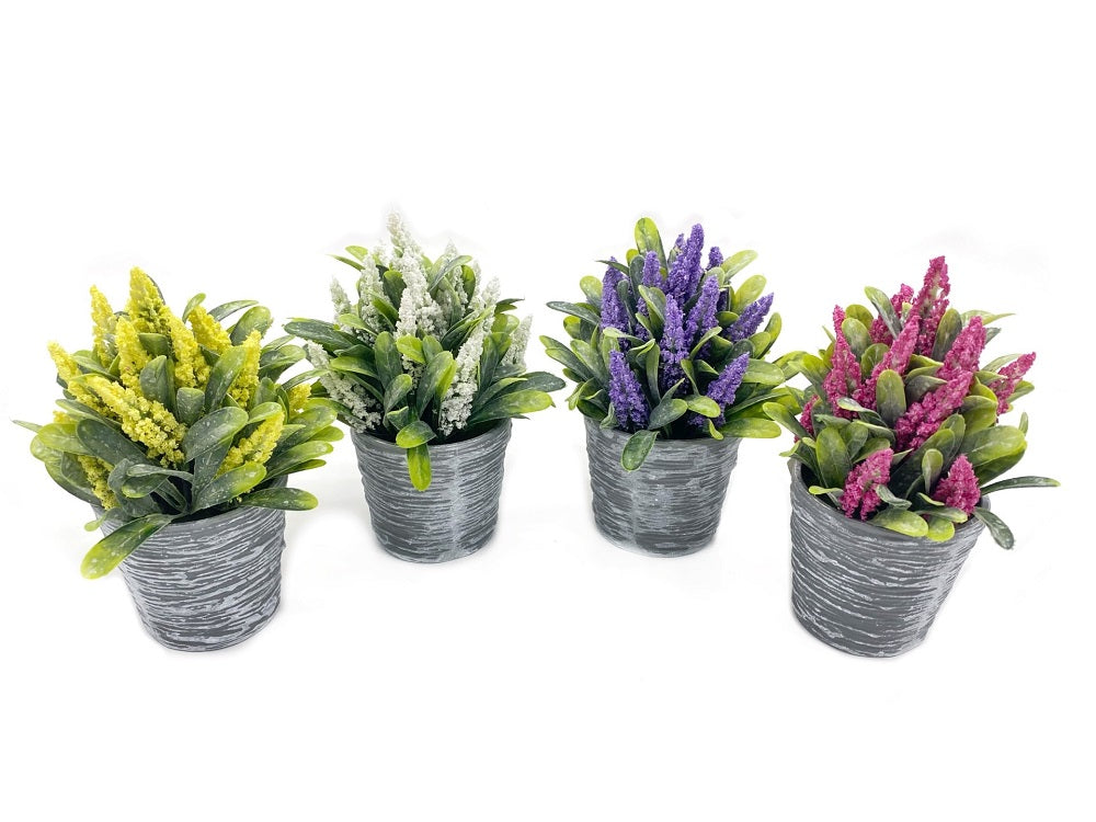 Set 4 Artificial Lavender 19cm
