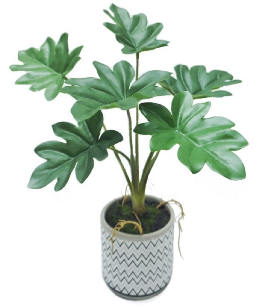 Artificial Philodendron In Ceramic Pot 31cm