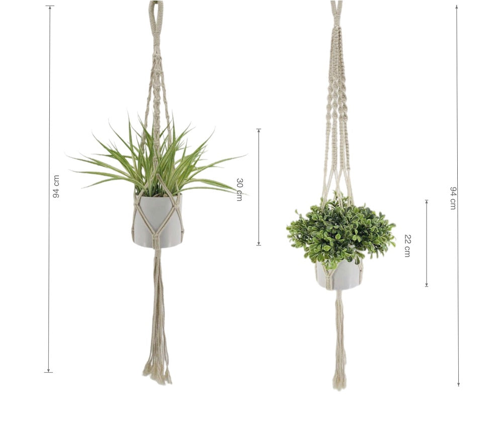 Set 2 Artificial Hanging Plant 94cm