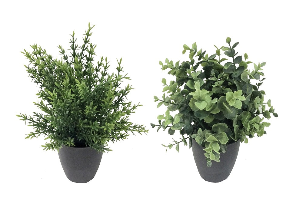 Set 2 Artificial Grass in Pot 25cm