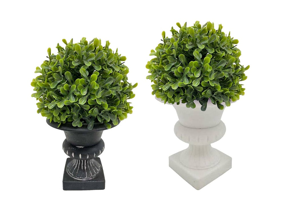 Set 2 Artificial Topiary in Urn Pot 22cm