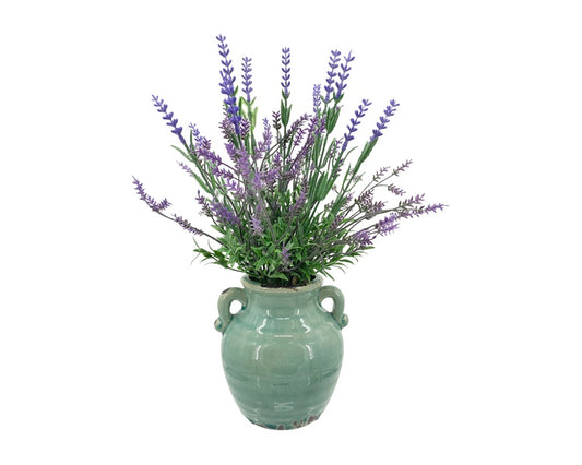 Artificial Lavender in Ceramic Pot 34cm
