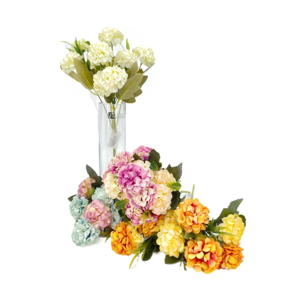 bulk 24 Artificial Hydrangea 10 Heads Assorted 28cm