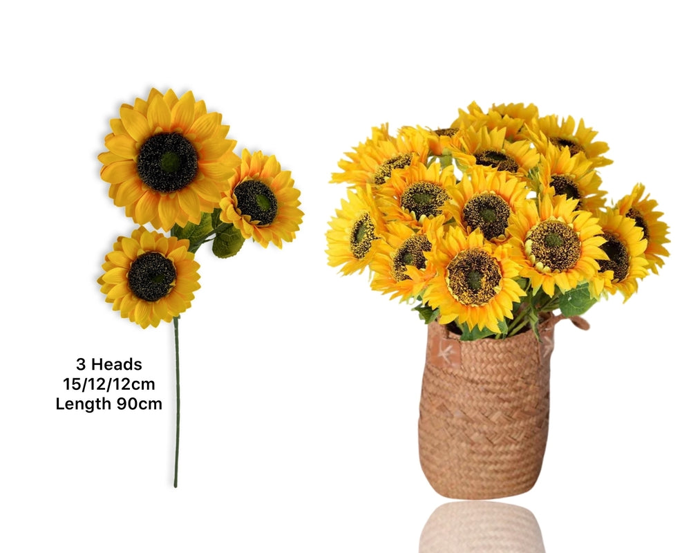 bulk 24 Artificial Sunflower 90cm