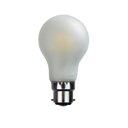6W / B22 / 4000K Dimmable - Frosted Filament LED A60 4000K B22